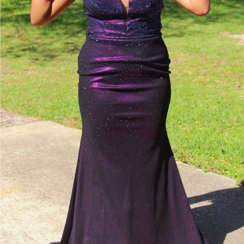 Elegant Purple Evening Gown